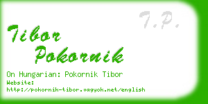 tibor pokornik business card